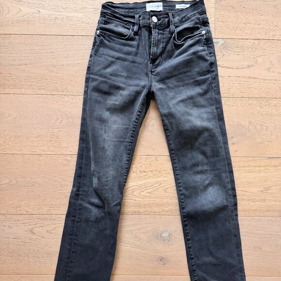 Frame Le High Straight Jeans, washed black, size 25, LIKE NEW - Picture 1 of 4